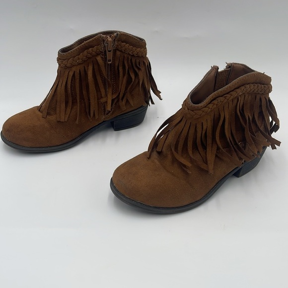 Paris Blues Brown Suede Boots – Kids Size 10 - Picture 3 of 13